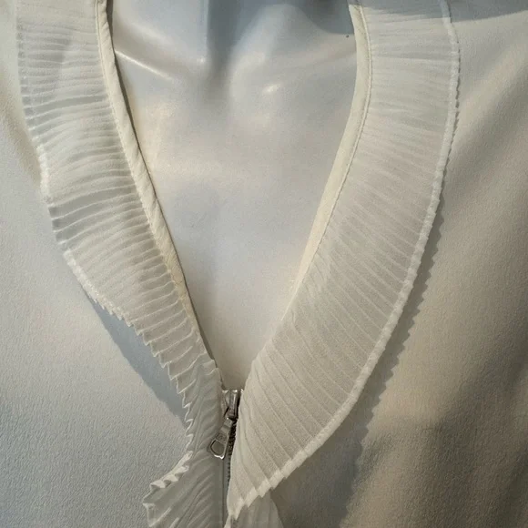 Sandro Ivory Ruffle Blouse - Picture 3 of 11